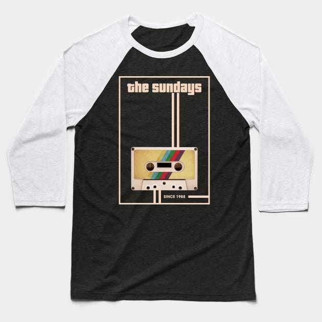 The Sundays Music Retro Cassette Tape Baseball T-Shirt by Computer Science